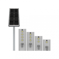 COB LED all In One Integrated solar street light 50W 100W 150W 200W, 180lm/w, 2850K-6800K, Ra>80, outdoor IP65 waterproof