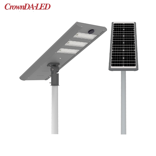 SMD chips all In One Integrated solar street light 50W 100W 150W 200W 300W, SMD3030,180lm/w, 2850K-6800K, Ra>80, outdoor IP65 waterproof
