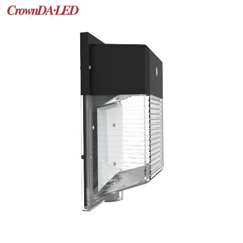 WPXW series ETL DLC listed wall pack light with photocell sensor, 20W-30W, 120-130lm/W, 5 years warranty