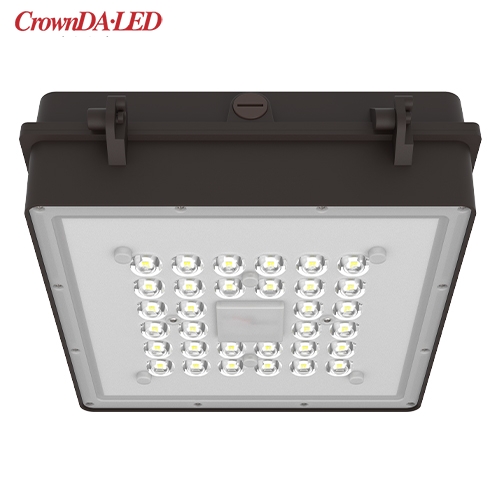 CPXW series ETL DLC listed gas station explosion proof led canopy light, 60W-120W, 130-150lm/W, 5 years warranty