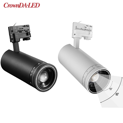 Hima Series 15°-60° zoomable LED Track Light 15W 20W 25W 30W